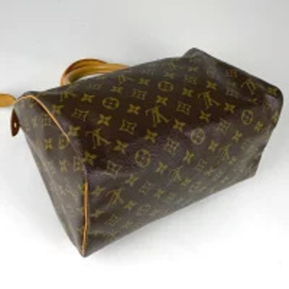 Louis Vuitton Monogram Handbag Commuter Bag Speedy Boston Brown